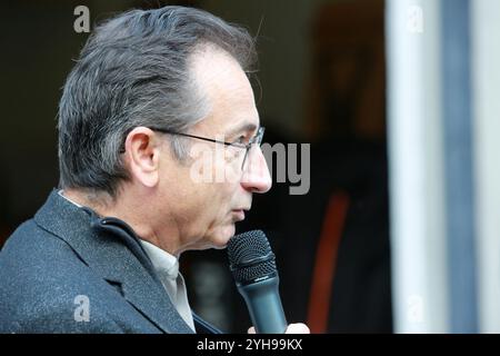 Rémy Darroux, Sous-Préfet de Bonneville. Inaugurazione: Valorizzazione del Parc Thermal et extension du Parc Aventure. Samedi 9 novembre 2024. Saint-Gerv Foto Stock