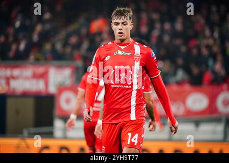 Monza, Italia. 10 novembre 2024. Daniel Maldini (AC Monza) durante la partita di campionato italiano di serie A tra AC Monza e SS Lazio il 10 novembre 2024 allo stadio U-Power di Monza. Crediti: Luca Rossini/e-Mage/Alamy Live News crediti: Luca Rossini/e-Mage/Alamy Live News Foto Stock