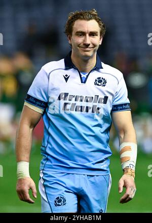 Edimburgo, Regno Unito. 10 novembre 2024. Jamie Ritchie di Scozia durante la partita delle Autumn Nation Series al Murrayfield Stadium di Edimburgo. Il credito per immagini dovrebbe essere: Neil Hanna/Sportimage Credit: Sportimage Ltd/Alamy Live News Foto Stock