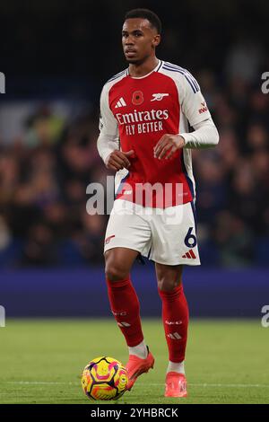 Londra, Regno Unito. 10 novembre 2024. Gabriel dell'Arsenal durante la partita di Premier League allo Stamford Bridge di Londra. Il credito per immagini dovrebbe essere: Paul Terry/Sportimage Credit: Sportimage Ltd/Alamy Live News Foto Stock