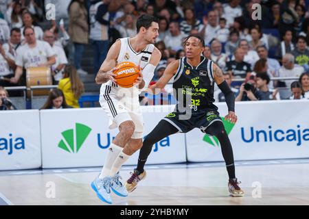 10 novembre 2024; Wizink Center; Liga Endesa; ACB; Real Madrid vs Dreamland Gran Canaria; Alberto Abalde (Real Madrid) Liga Endesa ACB Real Madrid - Dreamland Gran Canaria 900/Cordon Press Foto Stock