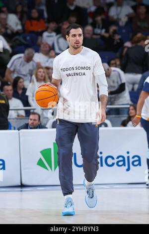 10 novembre 2024; Wizink Center; Liga Endesa; ACB; Real Madrid vs Dreamland Gran Canaria; Alberto Abalde (Real Madrid) Liga Endesa ACB Real Madrid - Dreamland Gran Canaria 900/Cordon Press Foto Stock