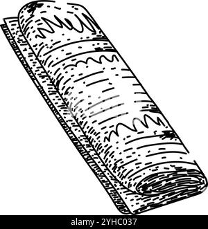 disegna a mano un vecchio giornale d'epoca Illustrazione Vettoriale