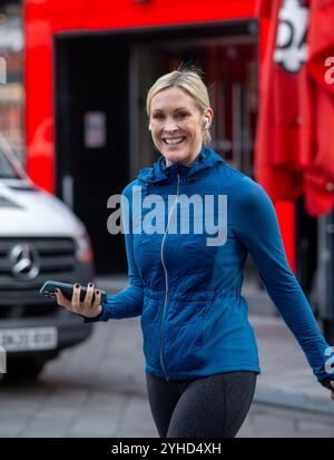 Londra, Regno Unito. 11 novembre 2024. Jenni Falconer è visto lasciare Global radio Credit: Richard Lincoln/Alamy Live News Foto Stock