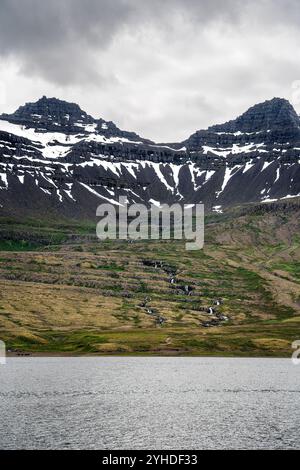 East Fjords Landscape, Islanda Foto Stock
