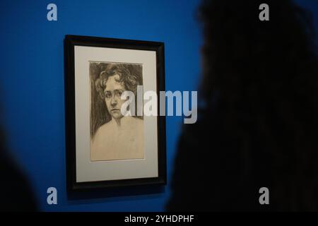 Madrid, Spagna. 2 febbraio 2022. Vista della mostra "Gabriele Münter" al Museo Thyssen-Bornemisza di Madrid, 11 novembre 2024, Spagna Credit: SIPA USA/Alamy Live News Foto Stock