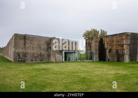 Watersnoodmuseum di Ouwerkerk, museo sul disastro delle inondazioni del 1953, Schouwen-Duiveland, Zelanda, Paesi Bassi. Documenta gli eventi durante e a. Foto Stock