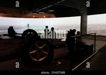 Watersnoodmuseum di Ouwerkerk, museo sul disastro delle inondazioni del 1953, Schouwen-Duiveland, Zelanda, Paesi Bassi. Documenta gli eventi durante e a. Foto Stock