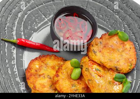 Frittelle di verdure Foto Stock