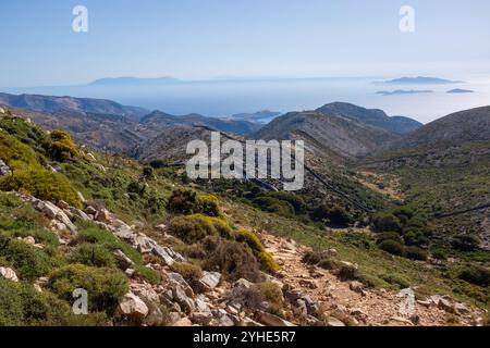 Monte ZAS, Naxos, Grecia Foto Stock