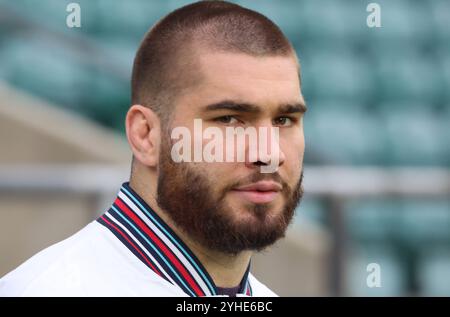 Londra, Regno Unito. 9 novembre 2024. L'inglese George Martin (Leicester City) durante la serie delle Nazioni autunnali tra Inghilterra e Australia (Wallabies) allo stadio Allianz, Twickenham, Londra il 9 novembre 2024 Credit: Action foto Sport/Alamy Live News Foto Stock