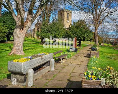 Regno Unito, South Yorkshire, Sheffield, Ecclesfield, St Mary's Church. Foto Stock