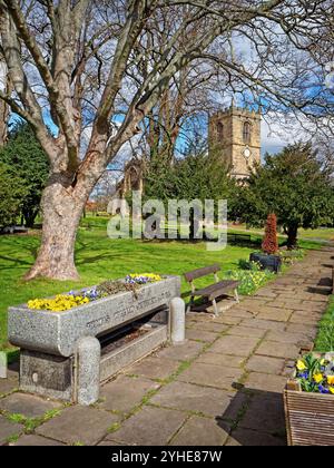 Regno Unito, South Yorkshire, Sheffield, Ecclesfield, St Mary's Church. Foto Stock