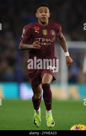 Brighton e Hove, Regno Unito. 9 novembre 2024. Savinho del Manchester City durante la partita di Premier League all'AMEX Stadium, Brighton e Hove. Il credito per immagini dovrebbe essere: Paul Terry/Sportimage Credit: Sportimage Ltd/Alamy Live News Foto Stock