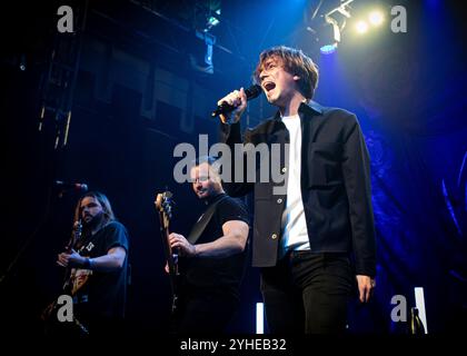Fell Out Boy (tribute band di Fall Out Boy) si esibisce alla O2 Academy Islington, Londra © Clarissa Debenham (Film Free Photography) / Alamy Foto Stock