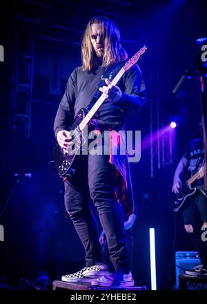 Fell Out Boy (tribute band di Fall Out Boy) si esibisce alla O2 Academy Islington, Londra © Clarissa Debenham (Film Free Photography) / Alamy Foto Stock