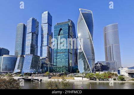 Mosca, Russia - 2 settembre 2024: Moscow International Business Center (MIBC) a Mosca, Russia. MIBC è il principale quartiere finanziario situato nella zona occidentale Foto Stock