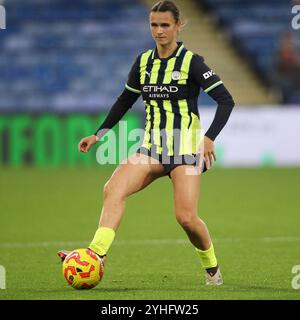 Londra, Regno Unito. 3 novembre 2024. Kerstin Casparij di Manchester City Women in azione durante la partita di Super League femminile tra Crystal Palace Women e Manchester City Women a Selhurst Park, Londra, Inghilterra, il 3 novembre 2024. Foto di Ken Sparks. Solo per uso editoriale, licenza richiesta per uso commerciale. Non utilizzare in scommesse, giochi o pubblicazioni di singoli club/campionato/giocatori. Crediti: UK Sports Pics Ltd/Alamy Live News Foto Stock