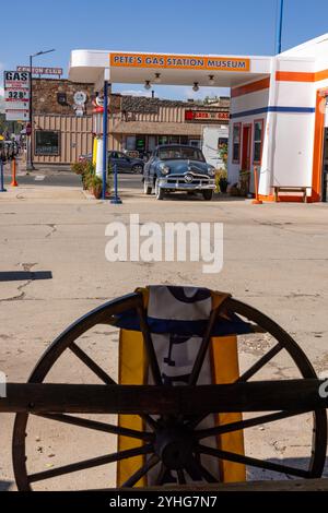 La piccola città dell'Arizona di Williams si trova sulla vecchia Route 66 americana. Foto Stock