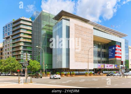 Washington, DC, Stati Uniti d'America - settembre 10,2017 : paesaggio urbano di Washington, 555 Pennsylvania Avenue NW, museo interattivo-Newseum. Foto Stock