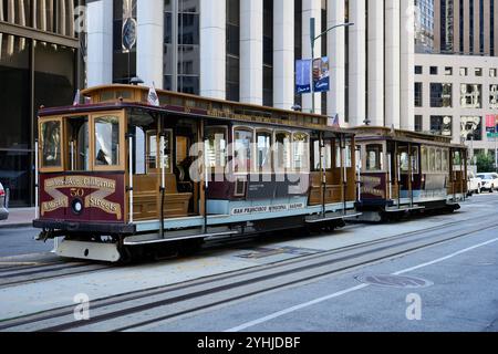 Funivia n. 50, costruita nel 1910 dalla California Street Cable Railway Co Foto Stock