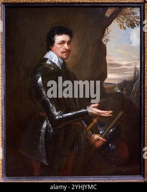 Thomas Wentworth, i conte di Strafford, 1593-1641, circa 1636, dallo studio di Anthony van Dyck, National Portrait Gallery, Londra, Regno Unito Foto Stock