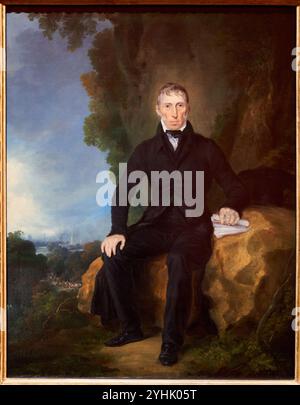 John Loudon McAdam, (1756-1836), circa 1830, di un artista sconosciuto, National Portrait Gallery, Londra, Regno Unito Foto Stock