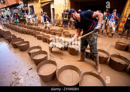 dopo le inondazioni e le piogge Foto Stock