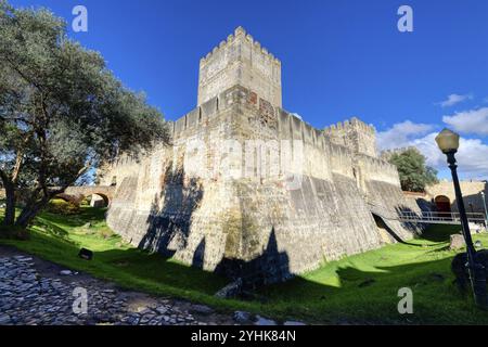 Castello di San Giorgio, Lisbona, Portogallo, Europa Foto Stock