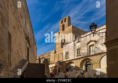 Glockenturm der Kathedrale Santa Maria Annunziata a Otranto, Puglia, Italien, Europa | Campanile della Cattedrale di Otranto, Otranto, Italia, Europa Foto Stock