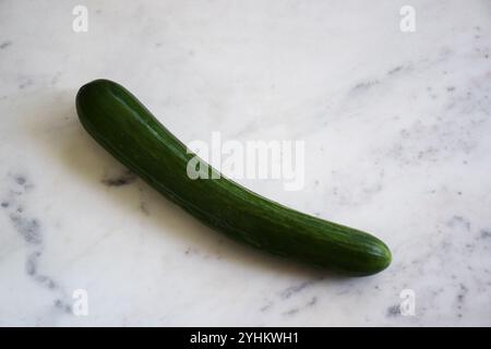 Cetriolo fresco, cetriolo biologico, ingrediente cetriolo, cetriolo croccante, primo piano cetriolo, cetriolo crudo, ingrediente sano, fette di cetriolo, su bianco Foto Stock