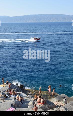 Seascape, ora legale, vacanze, conept, Foto Stock