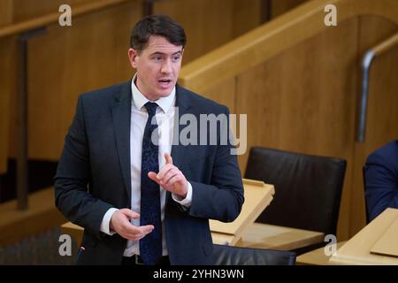 Edimburgo Scozia, Regno Unito 12 novembre 2024. Mark Griffin MSP al Parlamento scozzese. credito sst/alamy notizie in diretta Foto Stock