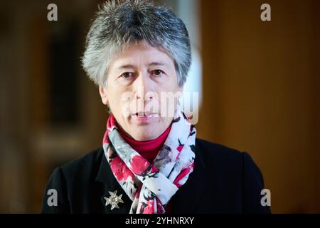 Edimburgo Scozia, Regno Unito 12 novembre 2024. Liz Smith MSP al Parlamento scozzese. credito sst/alamy notizie in diretta Foto Stock