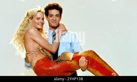 SPLASH 1984 Buena Vista Distribution Co. Film con Tom Hanks e Daryl Hannah Foto Stock