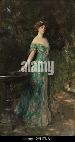 Titolo: Ritratto di Millicent, Duchessa di Sutherland artista: John Singer Sargent anno: 1904 Medio: Olio su tela dimensioni: 254 x 146 cm ubicazione: Museo Nacional Thyssen-Bornemisza, Madrid Foto Stock