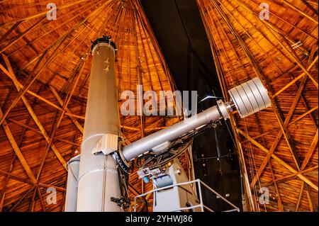 Storico 24' Clark Refractory Telescope; Lowell Observatory; Flagstaff; Arizona; USA Foto Stock