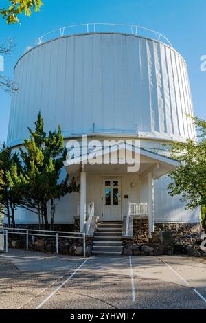 Edificio storico del telescopio rifrattore Clark da 24''; Osservatorio Lowell; Flagstaff; Arizona; Stati Uniti Foto Stock