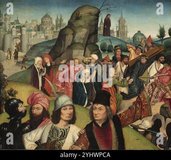 Titolo: Cristo che porta la Croce artista: Derick Baegert anno: 1477 - 1478 Medio: Olio su tavola dimensioni: 87 x 98 cm ubicazione: Museo Nacional Thyssen-Bornemisza Foto Stock