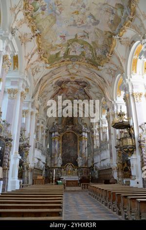 Abbazia di Baumburg, Altenmarkt an der Alz, Baviera, Germania, Europa Foto Stock