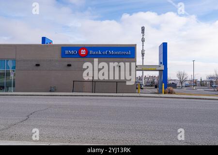 1 settembre 2024 - Calgary Alberta Canada - filiale della Bank of Montreal Foto Stock