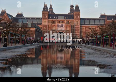 I insegna Amsterdam al Museo Rijks Foto Stock