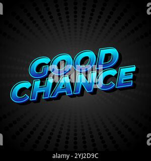 Buone possibilità di creare effetti di testo per gli annunci sui social media Illustrazione Vettoriale