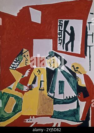 Scuola di spagnolo. Le Maids of Honour. Las Meninas. 1957. Barcellona, Museo Picasso. Autore: PABLO PICASSO. Ubicazione: MUSEO PICASSO. Barcellona. SPAGNA. Foto Stock