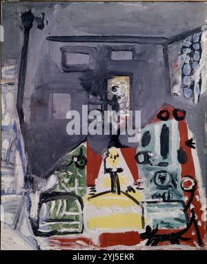 Scuola di spagnolo. Le Maids of Honour. Las Meninas. 1957. Olio su tela 46x37. Barcellona, Museo Picasso. Autore: PABLO PICASSO. Ubicazione: MUSEO PICASSO. Barcellona. SPAGNA. Foto Stock