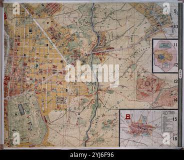 PLANO DE MADRID-BARRIO DE SALAMANCA - BUENAVISTA-LA CONCEPCION-VENTAS-CONGRESO Y ENSANCHES DE 1868-CARTOGRAFIA-1900. AUTORE: FACUNDO CAÑADA LOPEZ (1849-1913). UBICAZIONE: BIBLIOTECA NACIONAL-COLECCION. MADRID. SPAGNA. Foto Stock