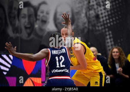 Kiev, Ucraina. 10 novembre 2024. Kiev, Ucraina 10 novembre 2024 Nataliia Tsiubyk (7 UKR) durante le qualificazioni FIBA Womens Eurobasket 2025-Ukraine-Serbia-Rimi Olympic Centre a riga, Lettonia (KUBANOV PAVLO UKR/SPP) crediti: SPP Sport Press Photo. /Alamy Live News Foto Stock