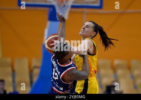 Kiev, Ucraina. 10 novembre 2024. Kiev, Ucraina 10 novembre 2024 Viktoria Balaban (5 UKR) durante le qualificazioni FIBA Womens Eurobasket 2025-Ukraine-Serbia-Rimi Olympic Centre a riga, Lettonia (KUBANOV PAVLO UKR/SPP) crediti: SPP Sport Press Photo. /Alamy Live News Foto Stock