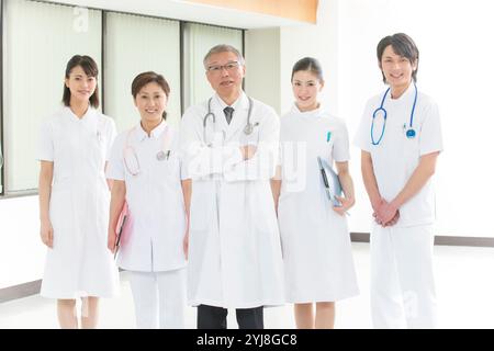 Set medico e infermiere Foto Stock