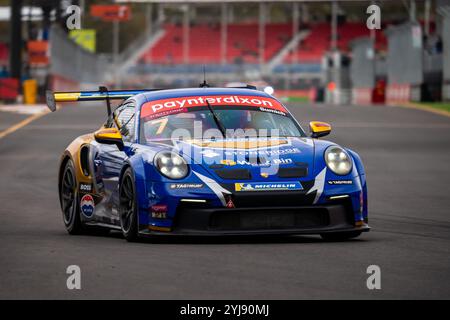 Adelaide, Australia del Sud, Australia. 14 novembre 2024. Il pilota Equity-One Pro CALEB SUMICH (7) ha guidato la McElrea Racing Porsche 992 GT3 Cup giovedì alla prova VAILO Adelaide 500 2024 del campionato Repco Supercars sul circuito di Adelaide Street il 14 novembre 2024 ad Adelaide, Adelaide. (Credit Image: © James Forrester/ZUMA Press Wire) SOLO PER USO EDITORIALE! Non per USO commerciale!/Alamy Live News/Alamy Live News Foto Stock